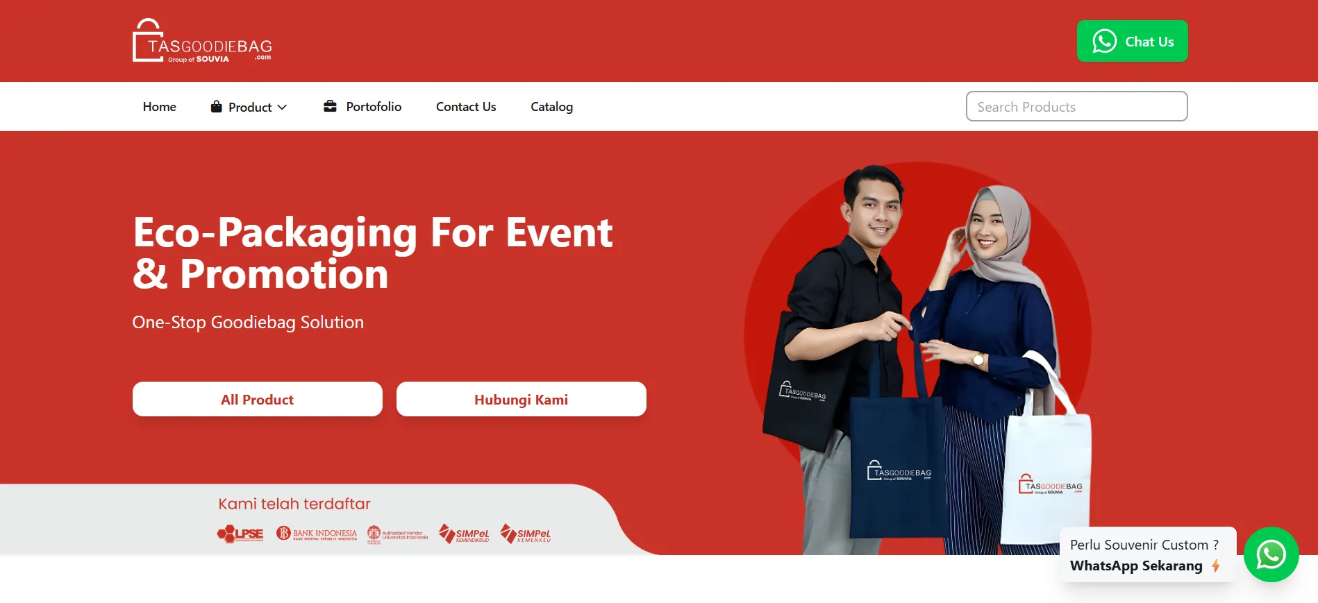 Tas Goodie Bag Website